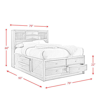 Picket House Furnishings - Madison King Storage 5PC Bedroom Set - EM300K5PC veiw 6