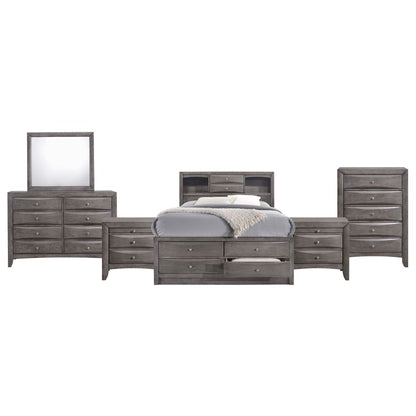 Picket House Furnishings - Madison King Storage 6Pc Bedroom Set in Gray - EG170KB6PC veiw 1