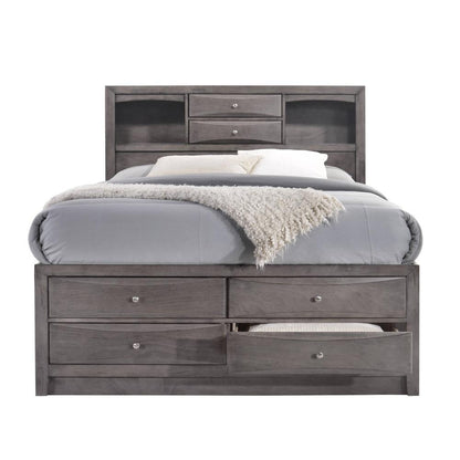 Picket House Furnishings - Madison King Storage 6Pc Bedroom Set in Gray - EG170KB6PC veiw 2