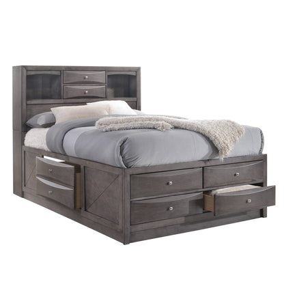 Picket House Furnishings - Madison King Storage 6Pc Bedroom Set in Gray - EG170KB6PC veiw 4