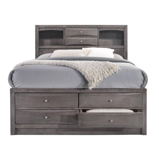 Picket House Furnishings - Madison King Storage Bed in Gray - EG170KB veiw 1