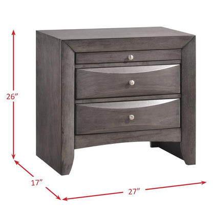 Picket House Furnishings - Madison Nightstand in Gray - EG100NS veiw 5