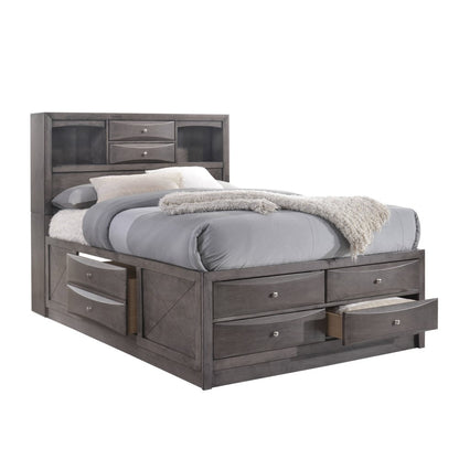 Picket House Furnishings - Madison Queen Storage 3Pc Bedroom Set in Gray - EG170QB3PC veiw 4