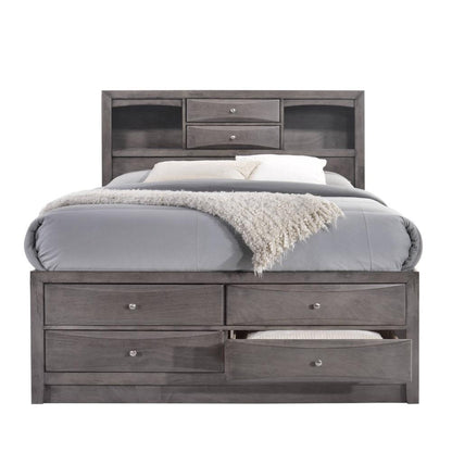 Picket House Furnishings - Madison Queen Storage 4Pc Bedroom Set in Gray - EG170QB4PC veiw 2