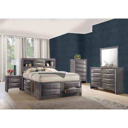 Picket House Furnishings - Madison Queen Storage 4Pc Bedroom Set in Gray - EG170QB4PC veiw 8