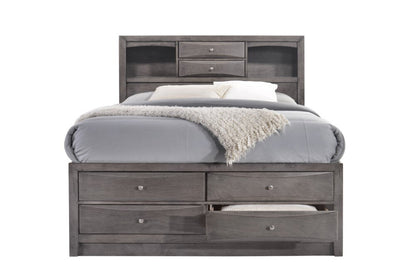 Picket House Furnishings - Madison Queen Storage 5Pc Bedroom Set in Gray - EG170QB5PC veiw 2