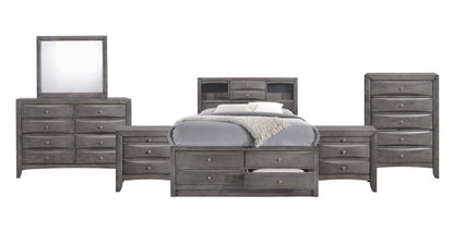 Picket House Furnishings - Madison Queen Storage 6Pc Bedroom Set in Gray - EG170QB6PC veiw 1