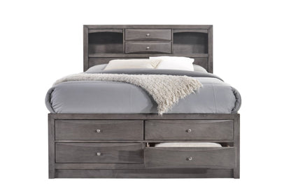 Picket House Furnishings - Madison Queen Storage 6Pc Bedroom Set in Gray - EG170QB6PC veiw 2