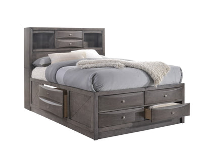 Picket House Furnishings - Madison Queen Storage 6Pc Bedroom Set in Gray - EG170QB6PC veiw 3
