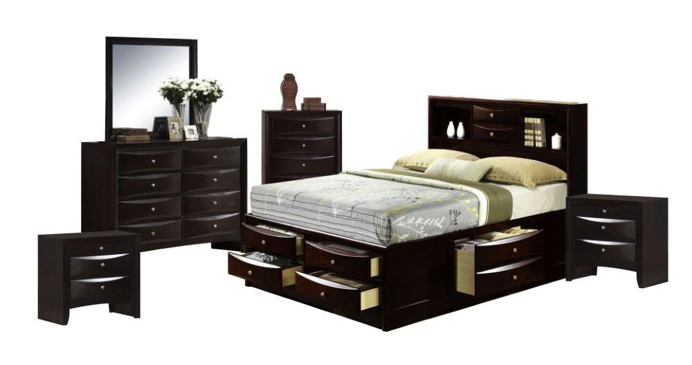 Picket House Furnishings - Madison Queen Storage 6PC Bedroom Set - EM300Q6PC veiw 2