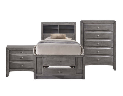 Picket House Furnishings - Madison Twin Storage 3Pc Bedroom Set in Gray - EG170TB3PC veiw 1