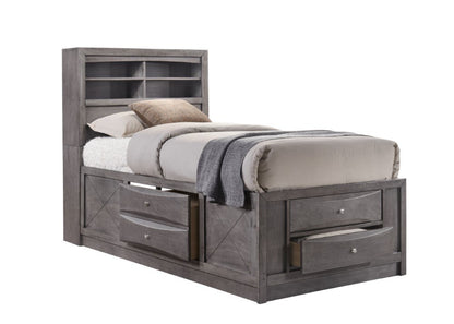 Picket House Furnishings - Madison Twin Storage 3Pc Bedroom Set in Gray - EG170TB3PC veiw 3