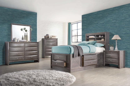 Picket House Furnishings - Madison Twin Storage 3Pc Bedroom Set in Gray - EG170TB3PC veiw 8