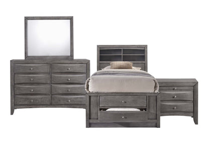Picket House Furnishings - Madison Twin Storage 4Pc Bedroom Set in Gray - EG170TB4PC veiw 1