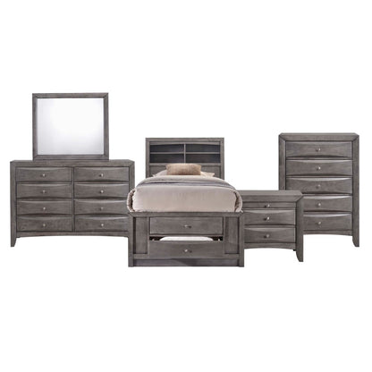 Picket House Furnishings - Madison Twin Storage 5Pc Bedroom Set in Gray - EG170TB5PC veiw 1