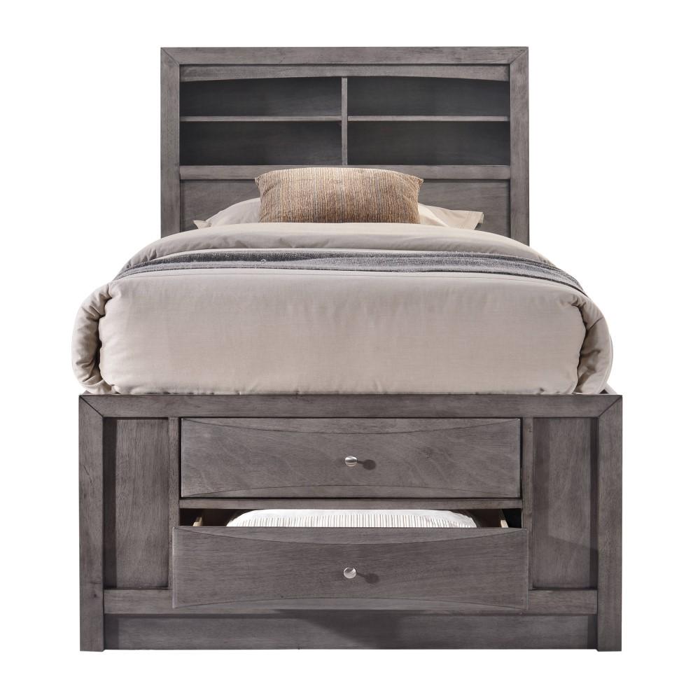 Picket House Furnishings - Madison Twin Storage 5Pc Bedroom Set in Gray - EG170TB5PC veiw 2