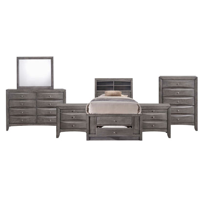 Picket House Furnishings - Madison Twin Storage 6Pc Bedroom Set in Gray - EG170TB6PC veiw 1