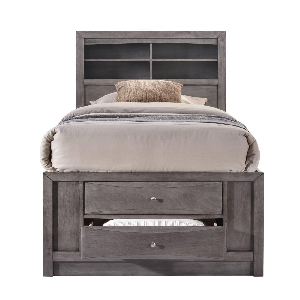 Picket House Furnishings - Madison Twin Storage 6Pc Bedroom Set in Gray - EG170TB6PC veiw 2