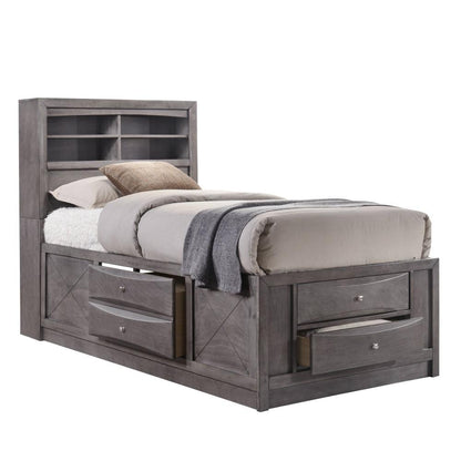 Picket House Furnishings - Madison Twin Storage 6Pc Bedroom Set in Gray - EG170TB6PC veiw 4