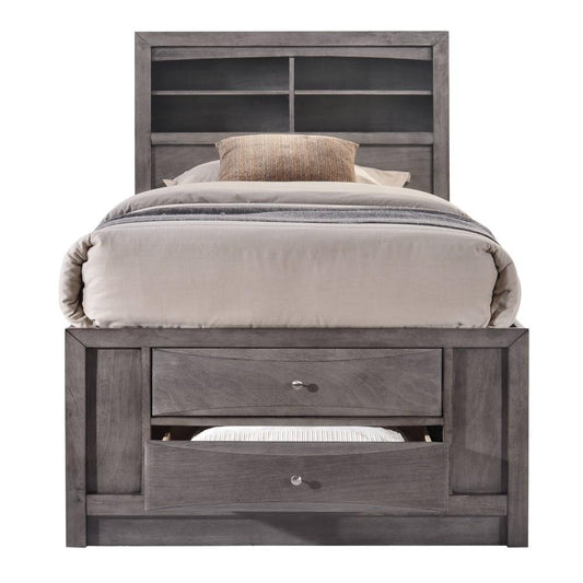 Picket House Furnishings - Madison Twin Storage Bed in Gray - EG170TB veiw 1