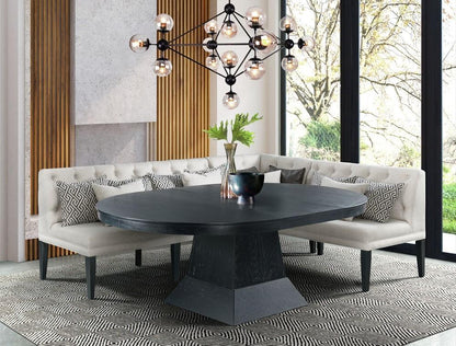 Picket House Furnishings - Mara 4PC Oval Dining Table Set-Table, Corner, Loveseat, and Sofa - DMD1404PC veiw 1