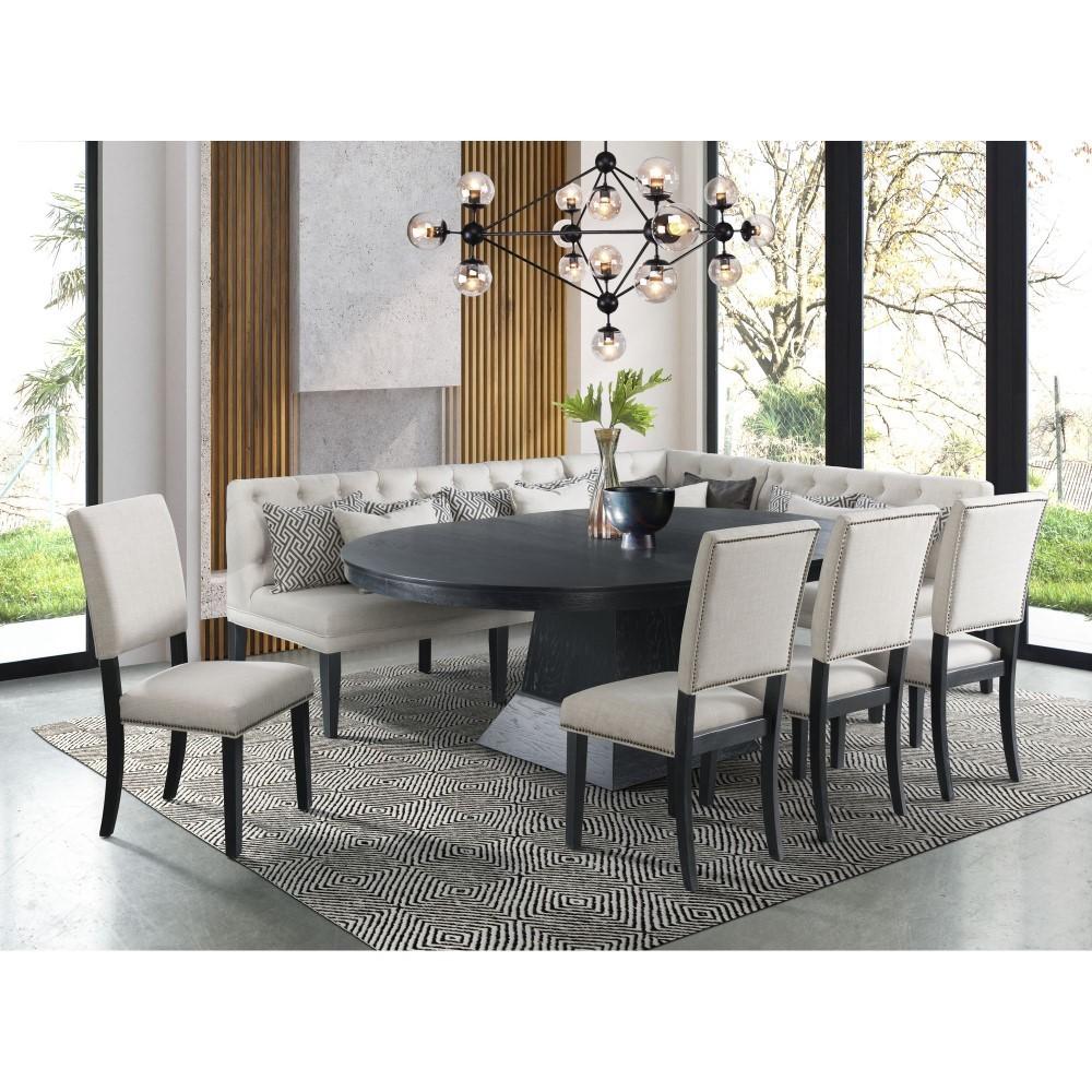 Picket House Furnishings - Mara Oval Dining Table - DMD100DTTB veiw 3