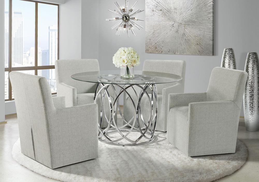 Picket House Furnishings - Marcy Round Dining Table - CDML100DTTB veiw 3