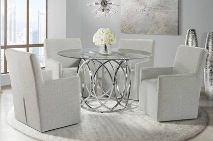 Picket House Furnishings - Marcy Standard Height 5PC Dining Set-Table and Four Arm Chairs - CDML100A5PC veiw 1