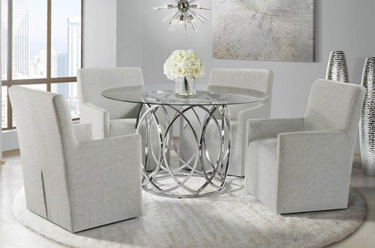 Picket House Furnishings - Marcy Standard Height 5PC Dining Set-Table and Four Arm Chairs - CDML100A5PC veiw 1