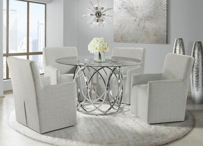 Picket House Furnishings - Marcy Standard Height 5PC Dining Set-Table and Four Arm Chairs - CDML100A5PC veiw 9