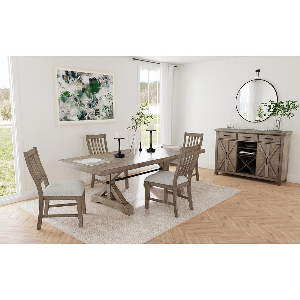 Picket House Furnishings - Marietta 5PC Standard Height Dining Set in Medium Brown-Table and Four Chairs - D-12830-3-DT-5PC veiw 2