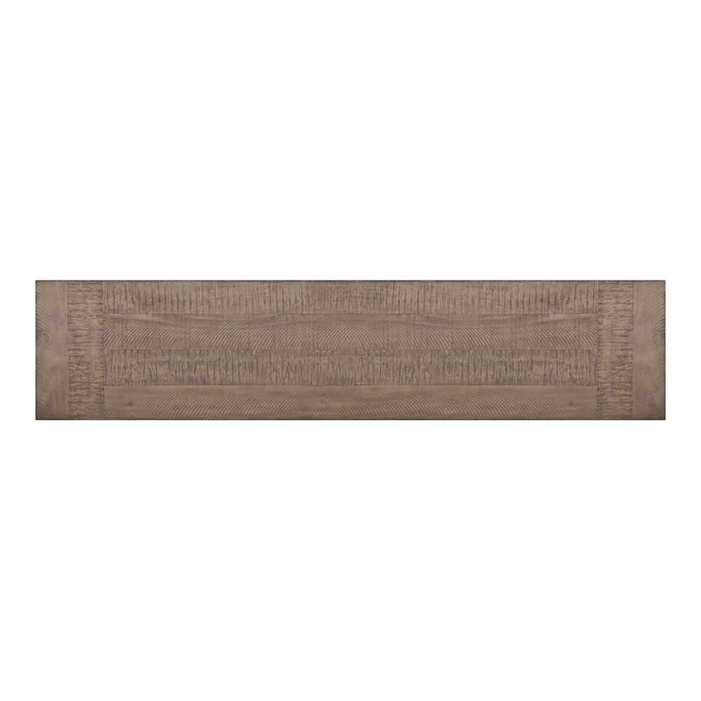 Picket House Furnishings - Marietta Dining Bench with Metal Bar cross in Medium Brown - D-12830-3-BN veiw 3