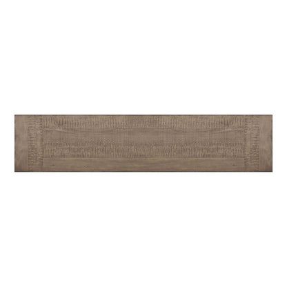 Picket House Furnishings - Marietta Dining Bench with Metal Bar cross in Medium Brown - D-12830-3-BN veiw 3