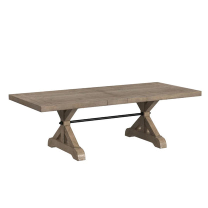Picket House Furnishings - Marietta Dining Table with 2x12in Leaves in Grey - D-12830-3-DT veiw 1