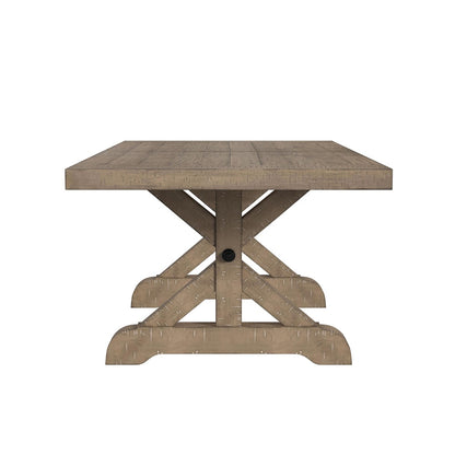 Picket House Furnishings - Marietta Dining Table with 2x12in Leaves in Grey - D-12830-3-DT veiw 2