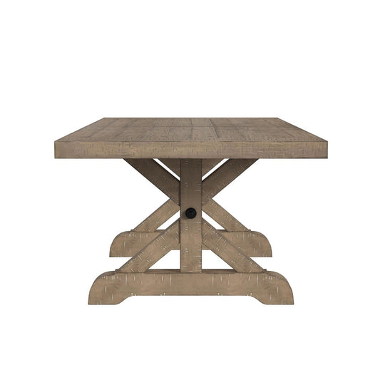 Picket House Furnishings - Marietta Dining Table with 2x12in Leaves in Grey - D-12830-3-DT veiw 2