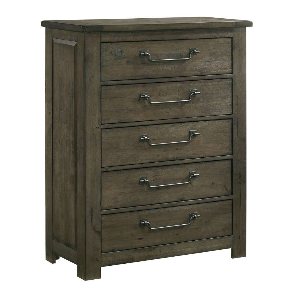 Picket House Furnishings - Memphis 5-Drawer Chest in Grey - MV500CH veiw 1