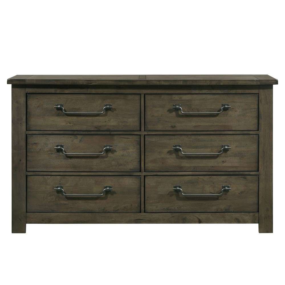 Picket House Furnishings - Memphis 6-Drawer Dresser in Grey - MV500DR veiw 3