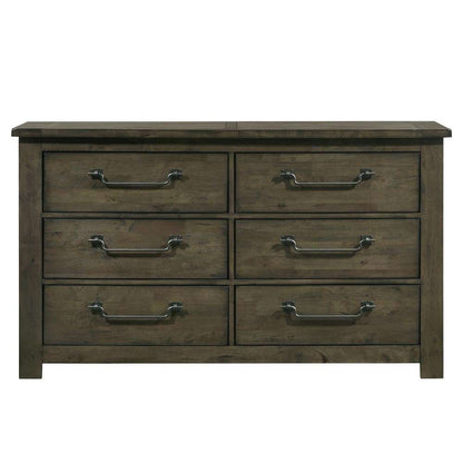 Picket House Furnishings - Memphis 6-Drawer Dresser in Grey - MV500DR veiw 3