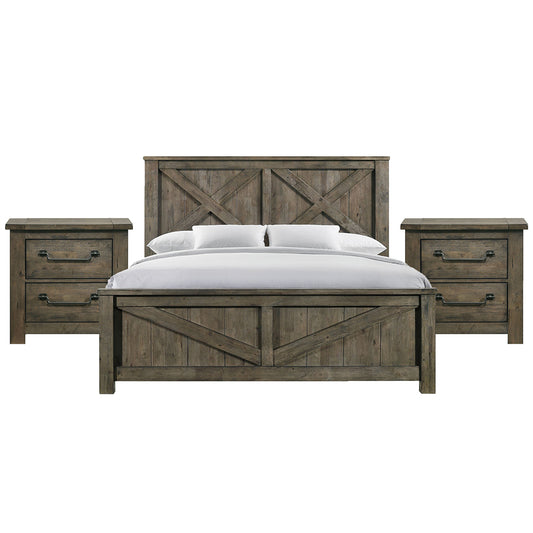 Picket House Furnishings - Memphis King 3PC Bedroom Set - MV500KBNS2 view 1