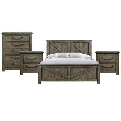 Picket House Furnishings - Memphis King 4PC Bedroom Set - MV500KBNSCH view 1