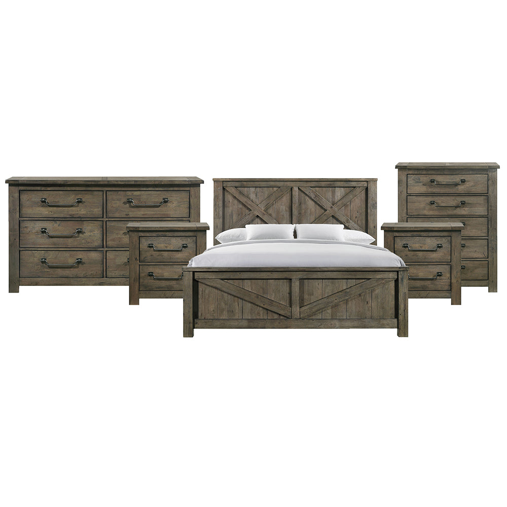 Picket House Furnishings - Memphis King 5PC Bedroom Set - MV500KBNSDRC view 1
