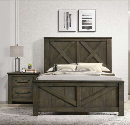 Picket House Furnishings - Memphis King Panel Bed in Grey - MV500KB veiw 1