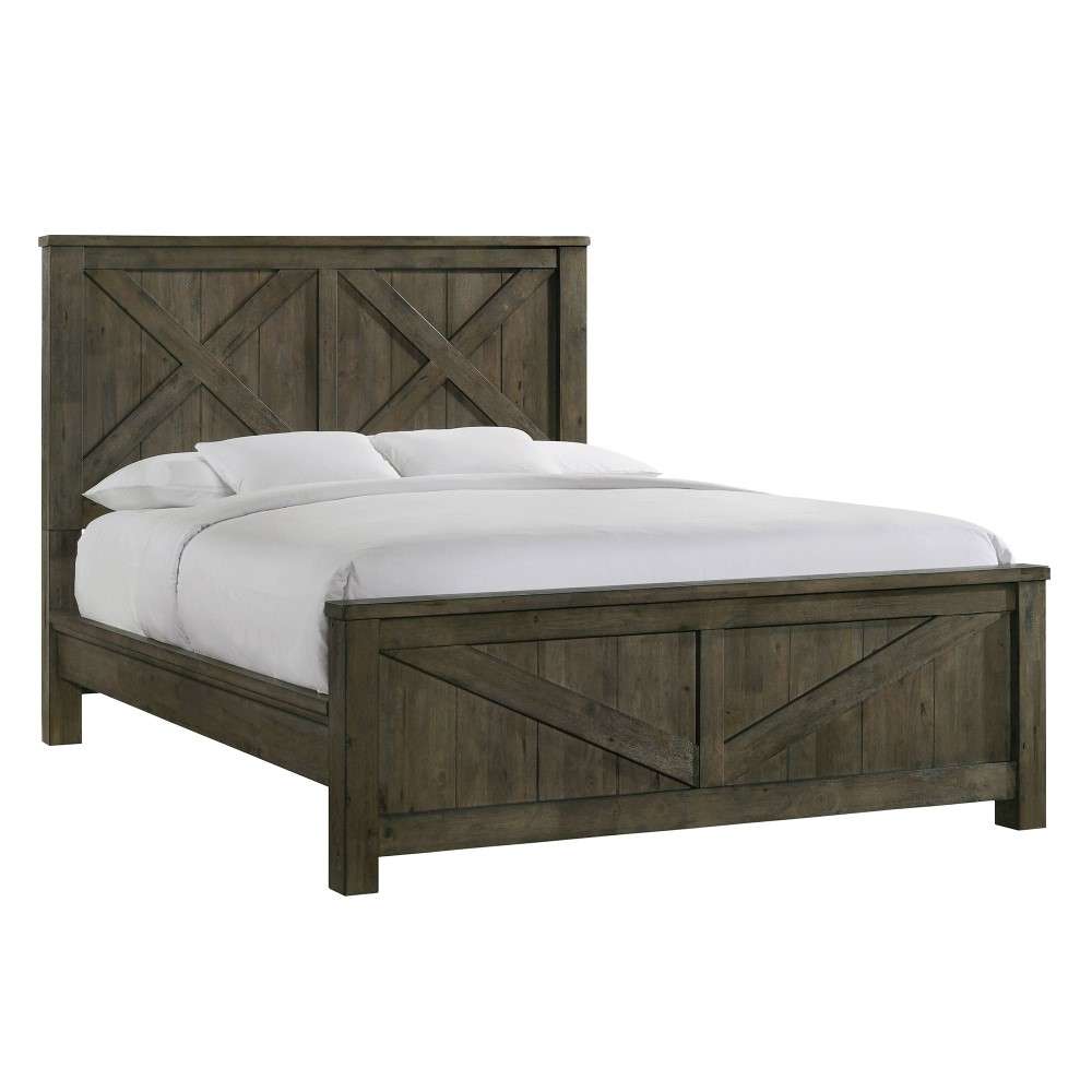 Picket House Furnishings - Memphis King Panel Bed in Grey - MV500KB veiw 2