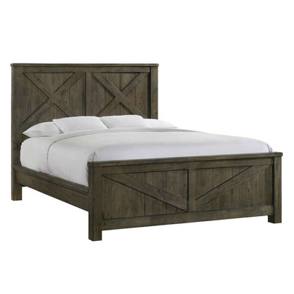Picket House Furnishings - Memphis King Panel Bed in Grey - MV500KB veiw 2