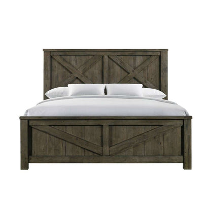 Picket House Furnishings - Memphis King Panel Bed in Grey - MV500KB veiw 3