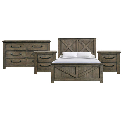 Picket House Furnishings - Memphis Queen 4PC Bedroom Set - MV500QBNSDR view 1
