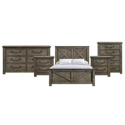Picket House Furnishings - Memphis Queen 5PC Bedroom Set - MV500QBNSDRC view 1