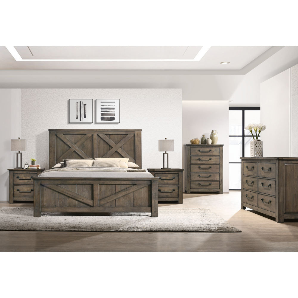 Picket House Furnishings - Memphis Queen 5PC Bedroom Set - MV500QBNSDRC view 3
