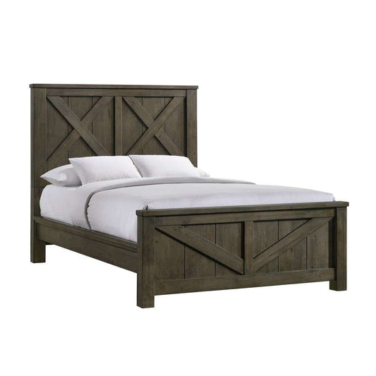 Picket House Furnishings - Memphis Queen Panel 5PC Bedroom Set in Grey - MV500QB5PC veiw 2